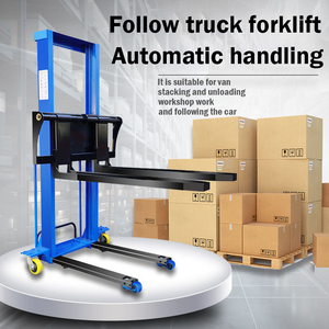 1Ton Portable Stacker Truck with <strong>Auto</strong> Lift for Efficient <strong>Loading</strong> <strong>and</strong> <strong>Unloading</strong> of Goods Electric Pallet Forklift Easy to Operate