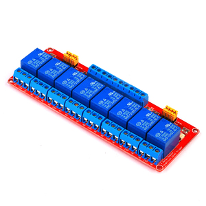 5V 12V 24V Red Version 8 Channel <strong>Relay</strong> Module with Optocoupler Isolation High and Low Level Trigger <strong>Relay</strong> Module - Product Image 2