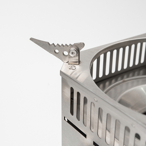 خيمة لشواء الخشب في الهواء الطلق للتخييم ، فرن حرق الوقود الصلب ، منتج تصنيع الصفائح المعدنية - Product Image 3