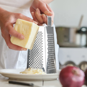 Manual Cheese and <strong>Vegetable</strong> Shredder Kitchen Multi-Purpose <strong>4</strong>-<strong>Sided</strong> Stainless Steel <strong>Vegetable</strong> Cheese <strong>Grater</strong> Handheld Box <strong>Grater</strong> - Product Image 4