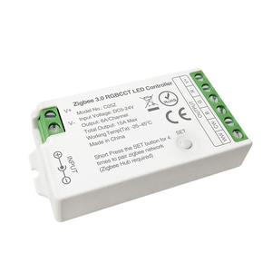 ZigBee светодиодный контроллер CCT Теплый Холодный белый регулируемый RGB контроллер дистанционного управления DC12V