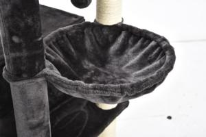 XL boyutu 74 inç uzun aktivite merkezi istikrarlı rahat levrek 2 kınamak kedi ağacı kulesi Scratching mesajları ile - Product Image 4