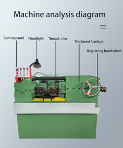 Large Type High-speed Thread Rolling <strong>Machine</strong> <strong>for</strong> <strong>Helical</strong> Bolt Thread Rolling <strong>Machine</strong> Roller Diameter 120-170mm - Product Image 4