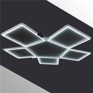 60X60 30X120 120X60 Dmx ควบคุมบางปิดภาคเรียนไร้สาย Wifi เพดานหลากสียืดหยุ่น CCT RGW RGBW นำแผงกรอบแสง - Product Image 2