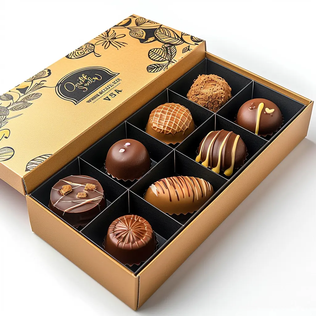 2024 Cartón personalizado hecho a mano Caja de regalo de cierre magnético vacía Caja de embalaje de papel de chocolate de lujo personalizada