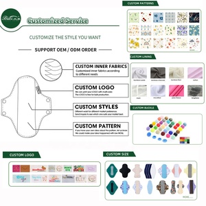 再利用可能なコットンメッシュパンティライナー100ml吸収容量生理用ナプキンタオルパッド洗える漏れ防止月経ライナー - Product Image 6