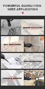 TEH Búa SDS Max <span class=keywords><strong>Kango</strong></span> Chuôi Lục Giác Búa Phá Hủy Búa Khoan Điện 220V - Product Image 3