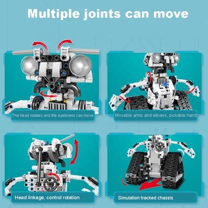Set di costruzione di robot con stelo 3 in 1 con controllo remoto di programmazione intelligente robot blocchi di costruzione kit di mattoni giocattolo - Product Image 4