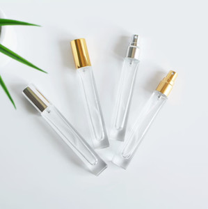 Bouteilles de parfum Vintage à fond épais, 10ml, <span class=keywords><strong>Mini</strong></span> rondes et carrées, rechargeables, transparentes, échantillon de qualité, bouteilles de parfum en verre - Product Image 4