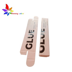 Özel UV logo ile yüksek kalite fabrika fiyat pembe renk kirpik tutkal ambalaj kutusu - Product Image 3