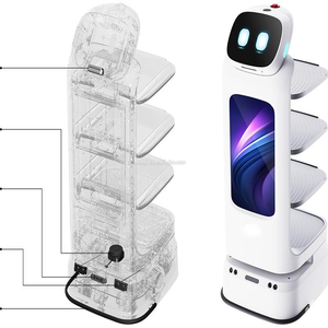 Umwelt freundlicher ABS-Material liefer roboter Panda-Muster Smart Food Delivery Robot für Restaurant - Product Image 6
