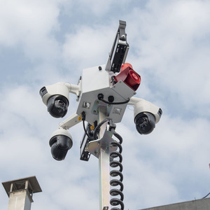 Di động năng lượng mặt trời cctv Trailer năng lượng mặt trời giám sát đơn vị với đèn LED và sao lưu genset cho an ninh - Product Image 5