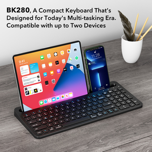 Tijeras Abs 99 Teclas Multi-Dispositivos Bluetooth Teclado Inalámbrico Teclados Recargables para Tabletas Smartphone