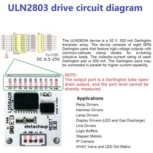 8ch RS485 to <strong>PWM</strong> Output Darlington Transistor <strong>Driver</strong> Module Multifunctional DO <strong>Board</strong> for Multilayer Signal Lights Warning Alarm - Product Image 2