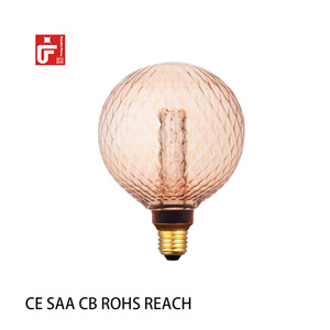 רטרו edison אור הנורה g125 e27 בסיס 220v <span class=keywords><strong>3.5w</strong></span> 1800k ענבר זכוכית וינטאג 'נורות edison דקורטיביים אורות edison אורות בבית