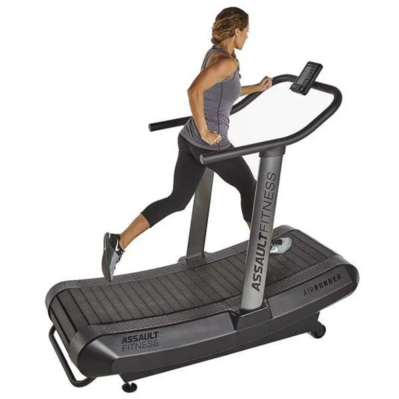 Vendita calda uso domestico a buon mercato manuale in esecuzione air runner fitness Non Power tapis roulant curvo