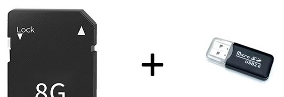 Lecteur de carte mémoire 8g noir