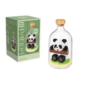Serie Panda, bloques de construcción chinos, modelo de micropartículas, juguetes para niños de 5 a 7 años, juguetes de montaje - Product Image 5
