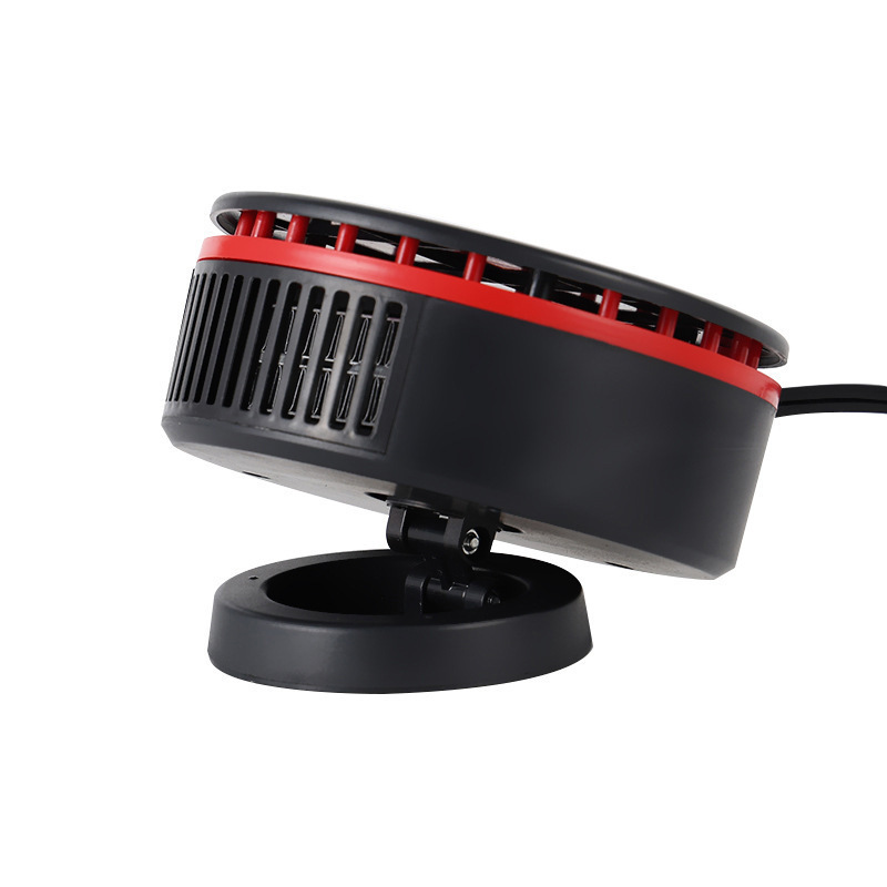Radiateur rond télescopique pliable - Noir et rouge