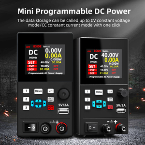 Entrada de 220V 0-40V Salida 0-20A Corriente 0-800W Potencia 10Mv/1Mv Resolución de configuración Fuente de alimentación CC estable