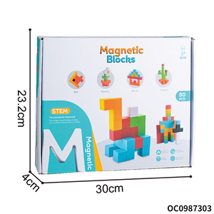 80支porschool益智玩具拼图中国式积木链接立方体进行逻辑开发 - Product Image 6