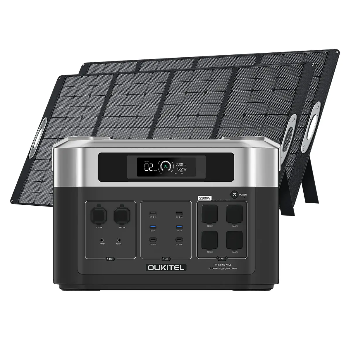 Gererator solar de la batería de la alta seguridad 2048Wh LiFePO4 para la fuente de energía portátil de los aparatos electrodomésticos 2200W 4000W