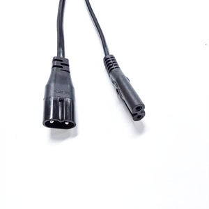 C7กับสายไฟ C8 0.75mm2สายไฟสีดำยาว2ม. สาย C8เป็น C7สำหรับแล็ปท็อป - Product Image 1