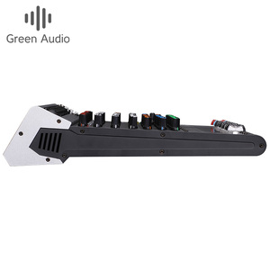 GAX-GBR6 6 Channel Mixing Console Double Seven-segment Equalizer with Monitor 48V Home <strong>Computer</strong> Live Broadcast <strong>Audio</strong> Mixer