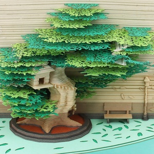 Bloc de notas de papel 3D para manualidades, diseño de casa de árbol, creativo, promocional, nuevo estilo - Product Image 3