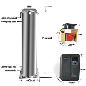 <span class=keywords><strong>500G</strong></span> 600G 800G 1000G petek ozon borusu yüksek frekanslı transformatör su soğutmalı ozon jeneratörü aksesuarları