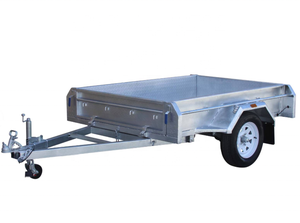 HDG 8x5 Single Axle Cage Trailer with <strong>Mesh</strong> <strong>Ramp</strong> for Australia Market Made in China - Product Image 2