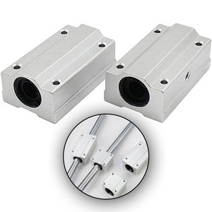 Cojinete de bloque lineal SC20LUU SCS20LUU, piezas CNC SC20LUU, unidad deslizante de aluminio, juego de riel de guía lineal, 20mm - Product Image 1