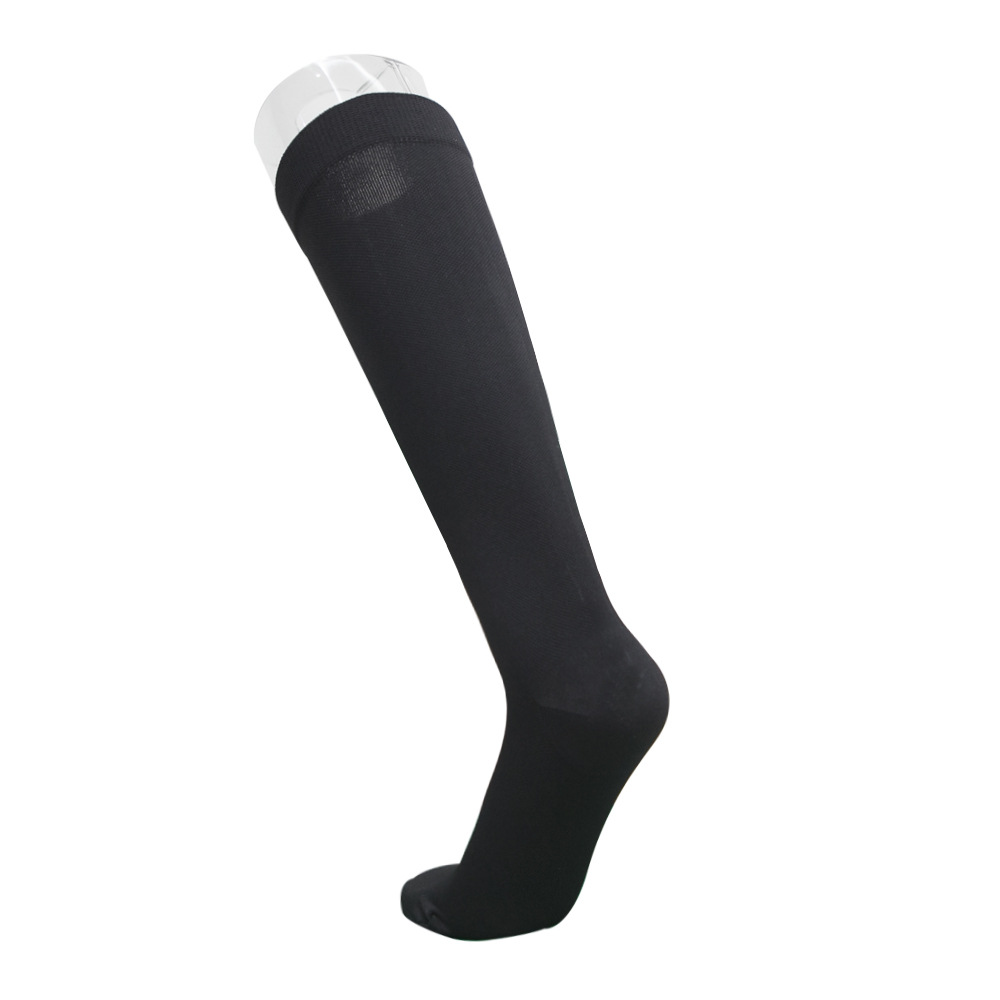 Chaussettes tube en polyester à pression primaire, bout de sac noir