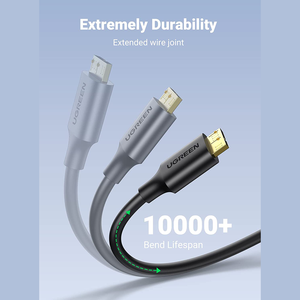 UGREENマイクロUSB3.0ケーブルUSB3.0タイプAオス-マイクロBコード5 Gbps転送速度