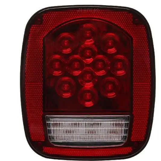 6 Inch Oval Red Led Trailer Tail LightsとFlush Mount Grommets Plugs IP67 Waterproof Stop Brake Turn Trailer LightsためRV Tr