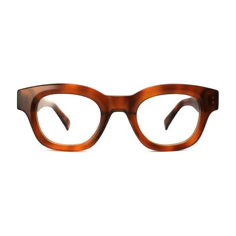 Новые Ретро литературные круглые темпераментные мужские и женские импортные ацетатные дизайнерские оптические очки