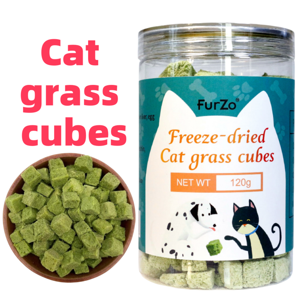 Cat Grass Cubes 120g