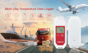 Registrador de datos de temperatura y humedad desechable de cadena de frío para alimentos con pantalla LCD y registrador de datos de temperatura USB - Product Image 4