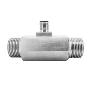Medidor de flujo de enchufe de aviación de acero inoxidable Sensor de flujo de agua Sensor de flujo de señal de pulso de salida - Product Image 1