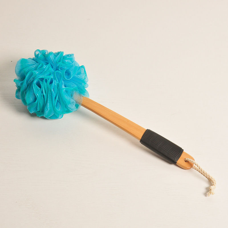 Bath brush (blue with green trim)