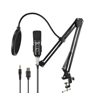 USB and 3.5mm Plug Condenser Studio Computer <strong>Microphone</strong> with ECHO Gain Knob for Phone MIC Live Streaming Recording <strong>Microphone</strong> - Product Image 6