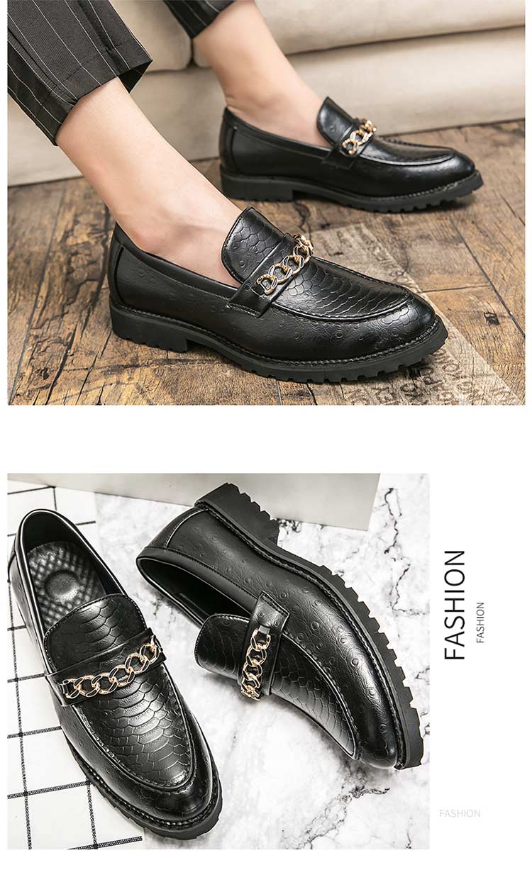 Genuine Moccasins Leather Stylish Casual Dress Formal Loafers Men Brown S219-3509 (STOCK ITEM) 9 PRISTINE