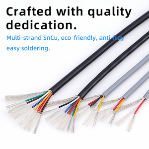 Ses sinyal kontrolü gürültü koruması için EHGS UL2547 koruyuculu kablo 30/28/26/24/22/20/18/16 AWG 2-10 çekirdek kalay-bakır PVC tel - Product Image 2