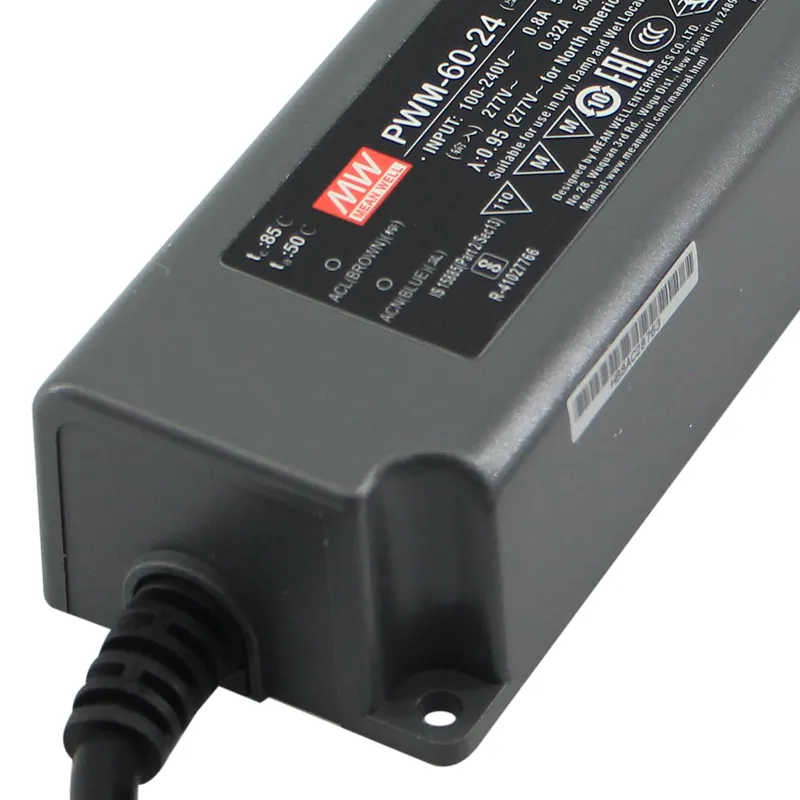 Alimentatore IP67 di commutazione del Driver di Meanwell PWM-60-24 60w 24v 2.5Amp LED impermeabile significa bene 0-Driver principale dimmerabile di 10v Dali