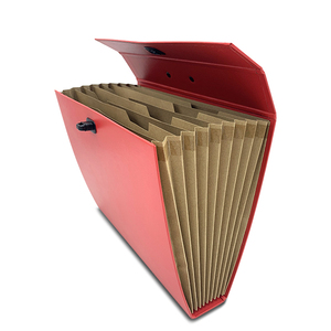 Gran oferta, organizador de documentos de papel de alta calidad de fábrica, caja de carpetas de archivos de acordeón en expansión con asa, logotipo personalizado - Product Image 5