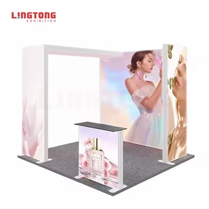 SEG Modular Portable Exhibition Booth <strong>3x3</strong> Pop-Up Trade Show <strong>Display</strong>, Portable Backdrop, and Versatile for Events and Exhibitions - Product Image 4