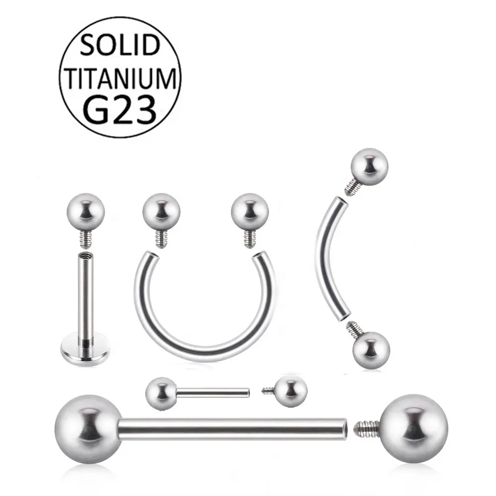 Getta G23 f136 anello interno a forma di naso a ferro di cavallo orecchio con cartilagine tragus helix nipple linguetta in titanio piercing gioielli