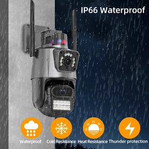 P11 Dual Lens Home <span class=keywords><strong>Security</strong></span> Kamerasystem Drahtlose Außen kamera CCTV PTZ IP Cam V380 Pro Netzwerk Wifi Kamera