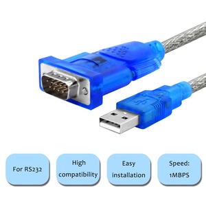 Adaptador convertidor de serie de controlador USB 2,0 tipo A macho A estándar, 9 pines, 9 pines, DB9, RS-232, RS232