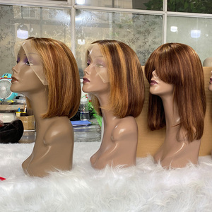 13x4 Body <strong>Wave</strong> Lace Pre-Plucked 180% Density HD Lace Front Glueless Human Hair Wigs Women Black Burgundy 99J - Product Image 1